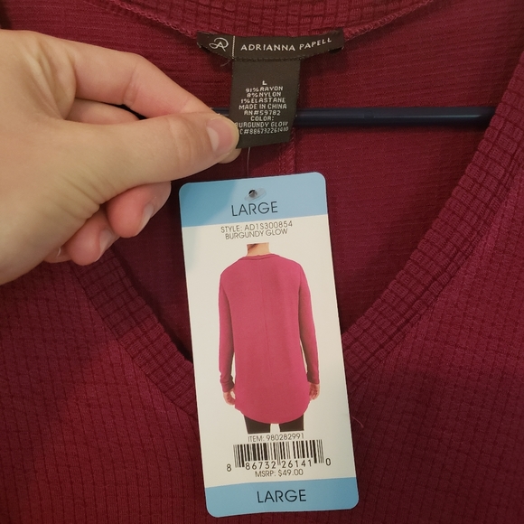 NWT Adrianna Papell Long Sleeve - Picture 2 of 10